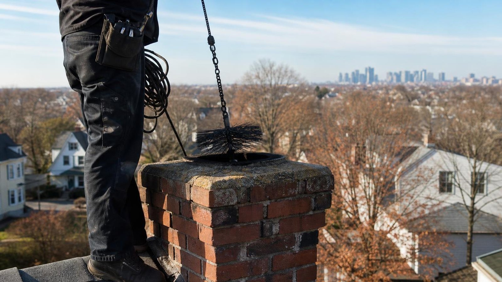 Practical chimney sweep & inspection in Boston